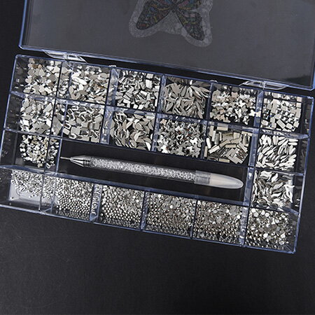 ICE GEL バラエティーストーン フルセット（ストーンフィクサースティック付き）20種類