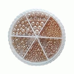 KiraNail パールセット ホワイトゴールド ラウンド PE-SET-RWG