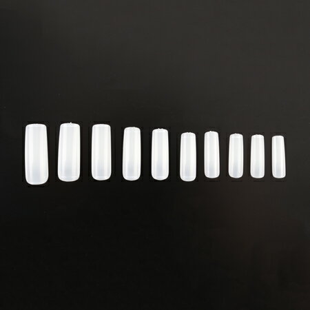 SONAIL ソーネイル　ナチュラルスクエアチップ ＃0−11　120P　FY000047