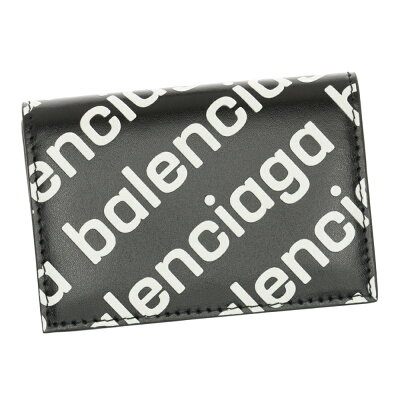 バレンシアガ BALENCIAGA 財布 三つ折り CASH MINI キャッシュミニ ブラック 蛍光 メンズ レディース 594312 23V63 1073 新品 正規品 ギフト プレゼント