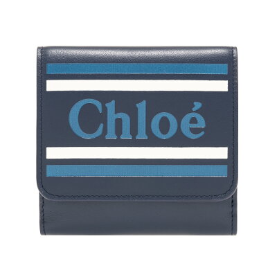 クロエ Chloe 財布 三つ折り財布 小銭入れ付き ネイビー Eclipse Blue VICK ヴィック レザー レディース chc19sp066a8849z ギフト プレゼント