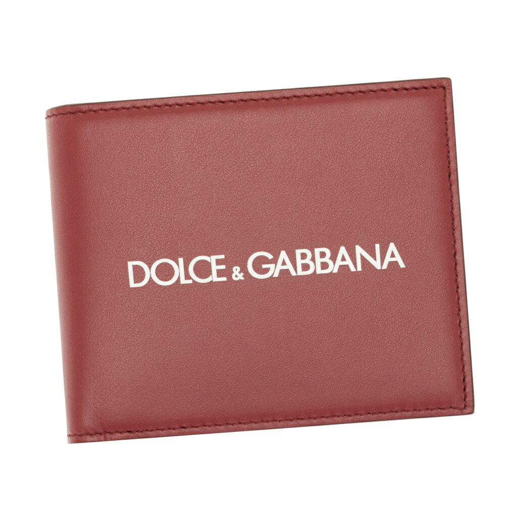 ドルガバ 財布（レディース） ドルチェ&ガッバーナ DOLCE&GABBANA 財布 2つ折り財布 小銭入れ付き レッド/ブラック レザー ロゴ メンズ バイカラー BP2463 AA0621 HRI43 ドルチェ