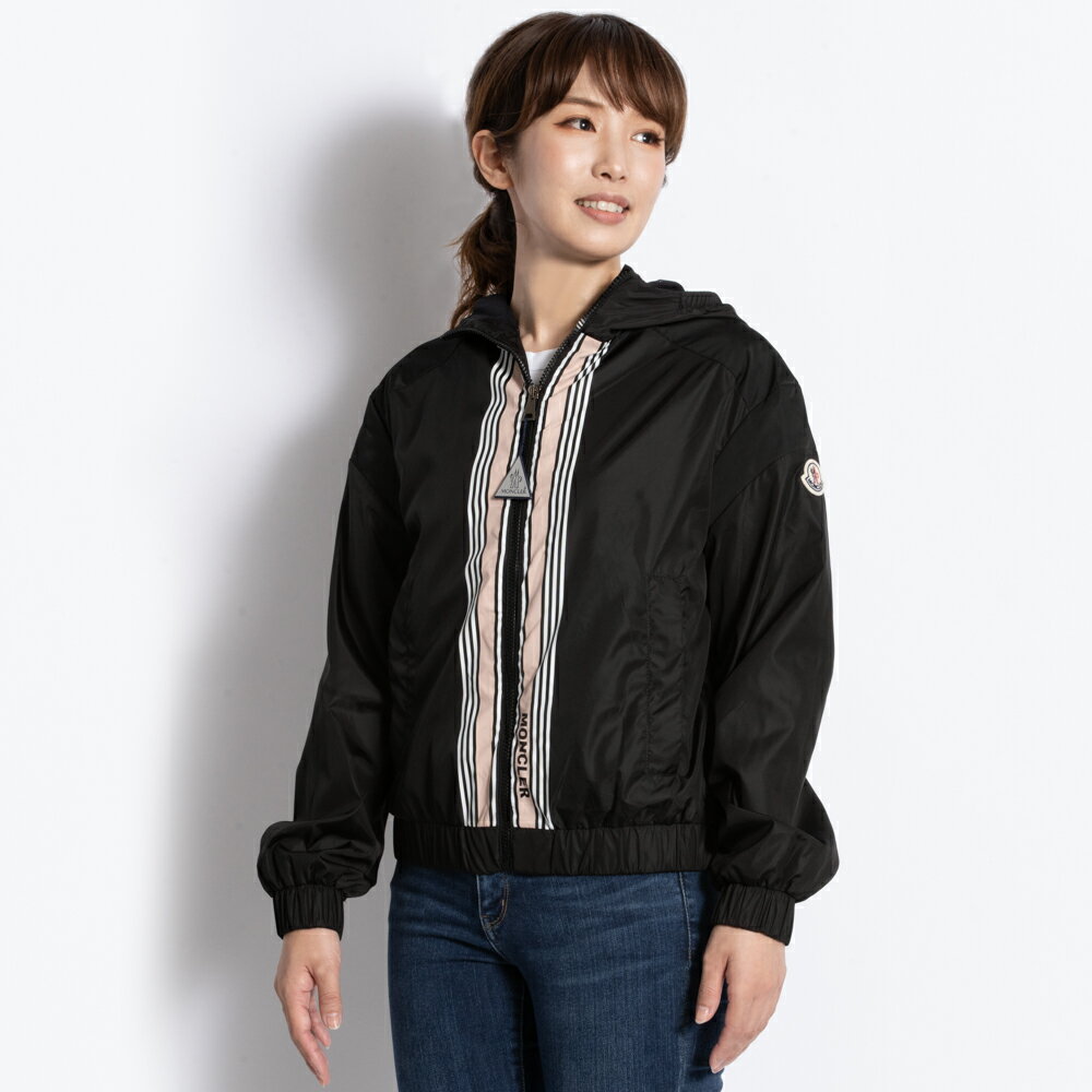 楽天ZOKZOK楽天市場店モンクレール ジップアップパーカー ナイロンジャケット スプリングコート レディー MONCLER ブラック KRASTIL 14A S相当 1A00028 54155 999 新品 正規品