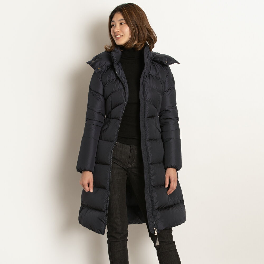 モンクレール MONCLER ダウン ダウンコート ダウンジャケット レディース AGOT アゴット 00 ネイビー 防寒 1D50700 C0068 ベルト付き スリム タイト ベルト付きのサムネイル