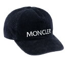 モンクレール 帽子 メンズ モンクレール キャップ ベースボールキャップ 野球帽 コーデュロイ ネイビー MONCLER 3B00005 04S0H 676 コットン 綿 メンズ レディース シンプル 刺繍ロゴ BERRETTO BASEBALL ユニセックス 帽子