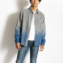 off-white ItzCg fjVc Of[V Y OMYD027G20DEN0020945 XS VV_DEGRADE DENIM SHIRT GREY BLUE OFF-WHITE C^A Vi Ki