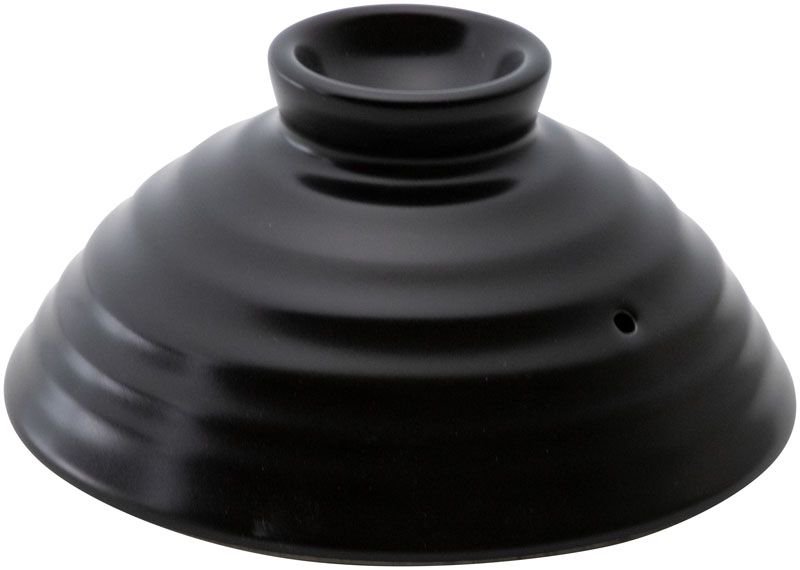 ご飯炊き 2合炊き 黒 蓋のみ KOYO 光洋 光洋陶器 19831102 耐熱食器 おしゃれ かわいい 可愛い 業務用 ..