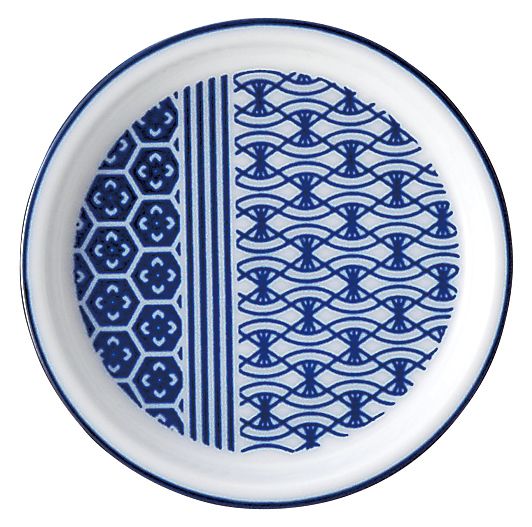 古青藍 こせいらん 藍波花 あいなみはな 薬味皿 おしゃれ かわいい 和食器 可愛い 和陶器 業務用 食洗機対応 日本製