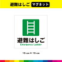 避難はしご マグネット 磁石 注意 案内 サイン 施設 防災 はしご マーク 英語 正方形 窓 目立つ ピクトサイン 15cm×15cm 耐候性 耐久性 UVカ...
