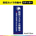 防犯カメラ ステッカー シール 警備 防犯システム UVカットラミネート Kタイプ縦