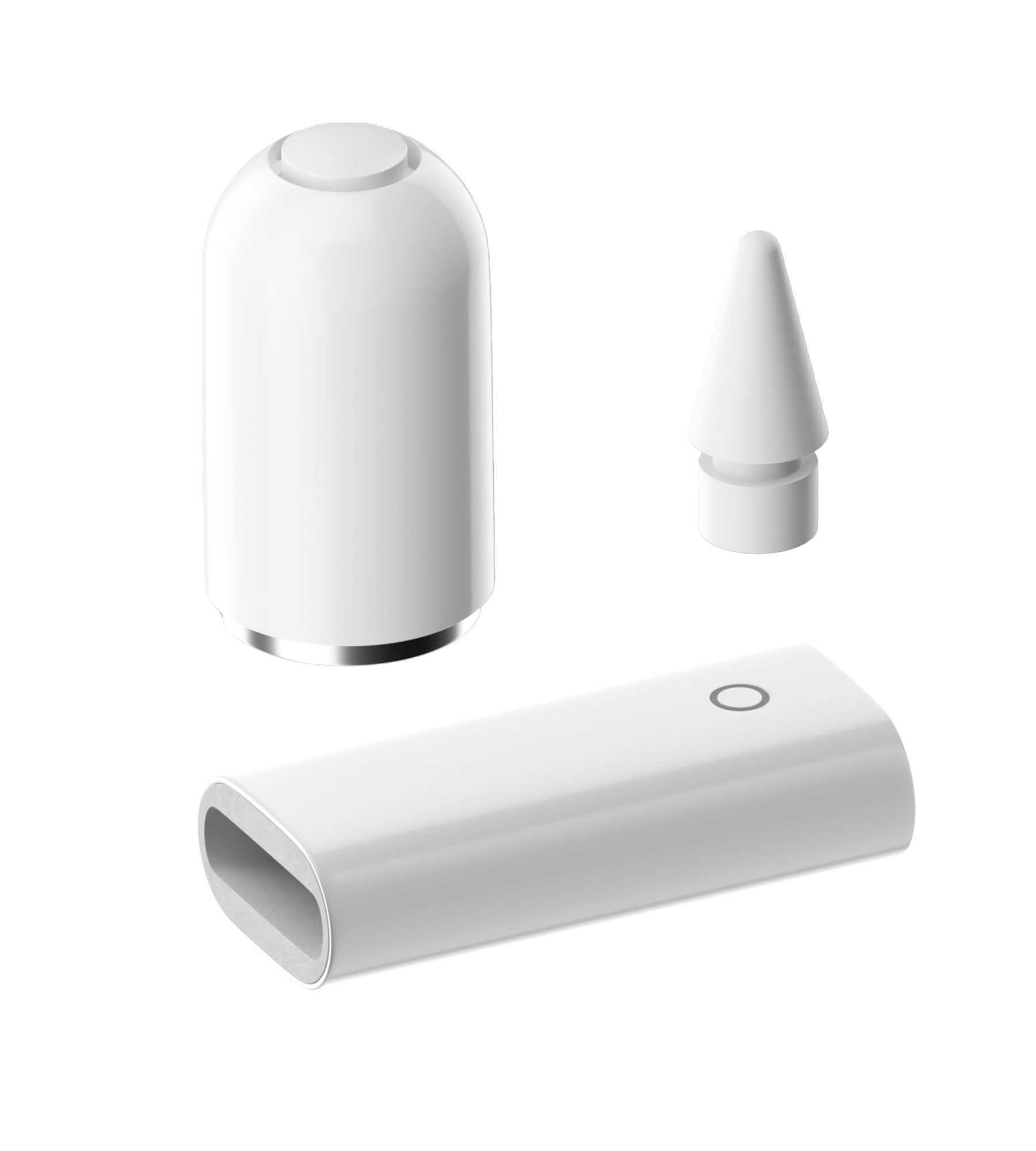 Apple Pencil 第1/2世代 対応 充電アダプタ&ペン先交換用セット 3点セット|USB変換アダプタ&紛失防止キャップ付き|高感度iPad Pro/i...