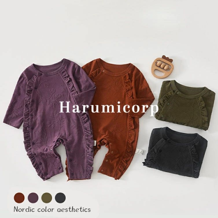 プレゼント ベビー服 子供服 赤ちゃん 綿 可愛い 73 長袖 女の子 66 お部屋着 ロンパース 男の子 おしゃれ お出かけ 秋冬 秋 出産祝い コットン 90cm ルームウェア 冬用 カバーオール ベビーロンパース 59 80 冬 ベビー harumicorp 出産祝い 前開き