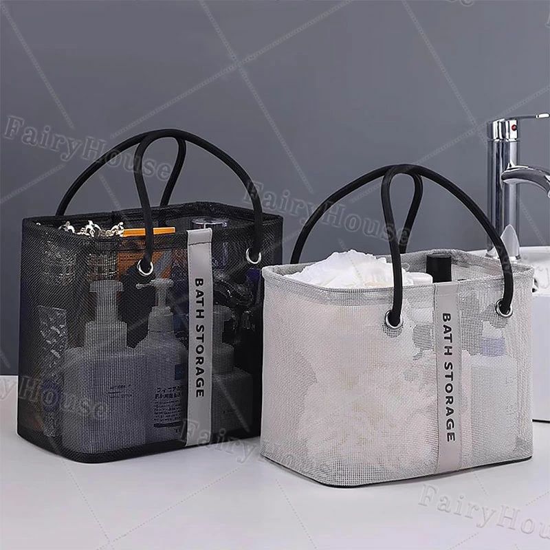 乐天商城 - 《送料無料》ビーチバッグ 防水 プールバッグ メッシュバッグ ビーチ/ショッピング/水泳/ジム/スパ/温泉/旅行用 温泉バッグ バッグ 大容量 折り畳み可能 軽量