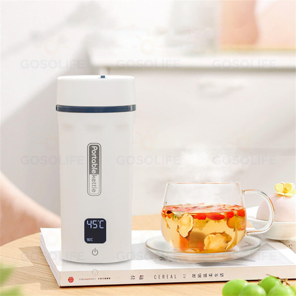 電気ケトル 550ML 電気ケトル 持ち運び 温度調節 小型 トラベルケトル ポータブルケトル 550ML大容量 温度表示 海外対応・日本対応 6段階温度調節 45-100℃ 高速沸騰100-240V兼用 変圧器不要 400W ポータブル電源で使える 持ち運びやすい 携帯湯沸かし器 旅行 車中泊に適用