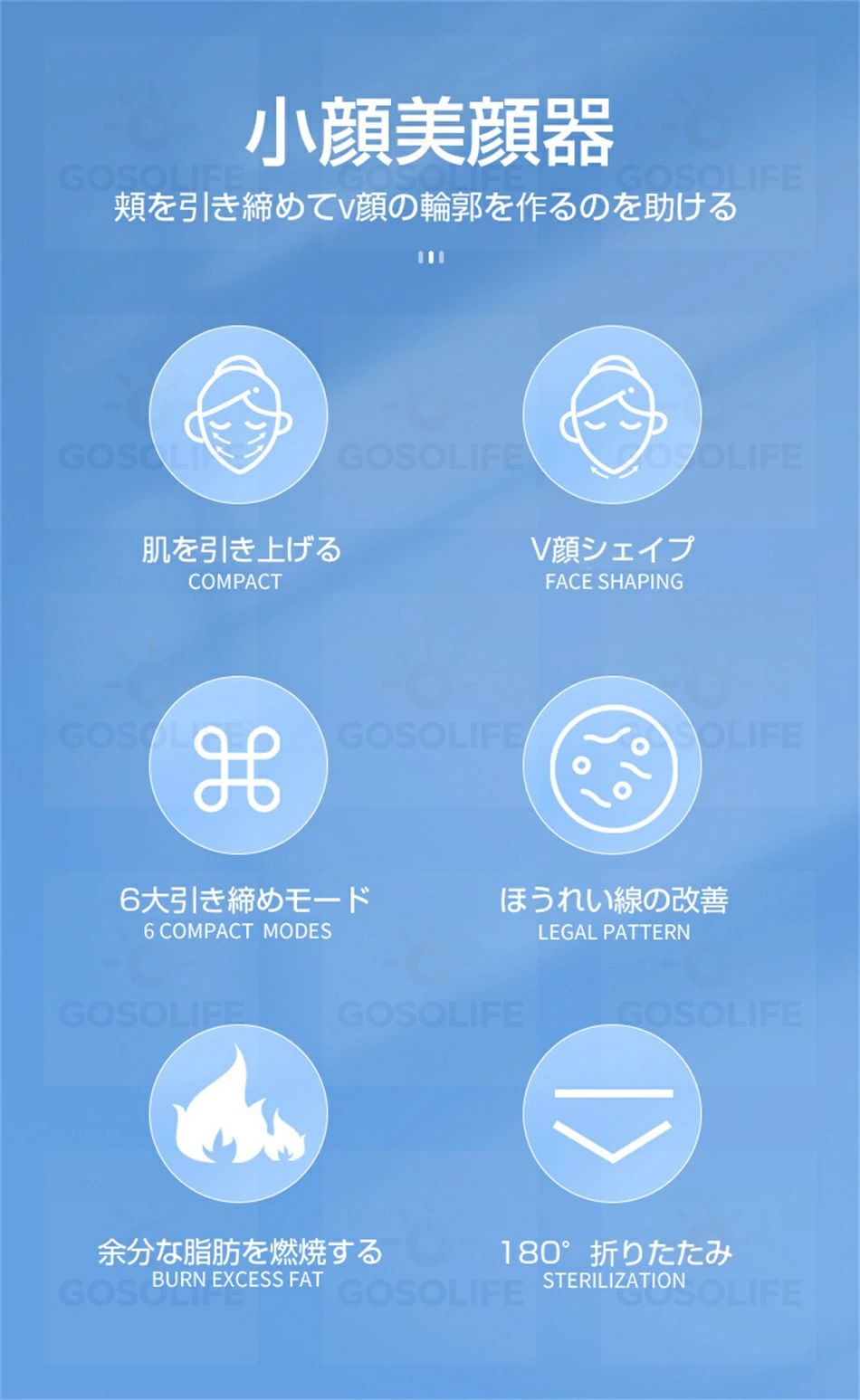 小顔美顔器 顔痩せ TENS電気パルス 6段階モード12段階力度 微電流 小顔美顔器 肌を引き上げる 高周波微小振動引上げ マッサージ器 180°折りたたみ ほうれい線の改善 ほうれい線 Vライン 美顔ベルト 母の日 プレゼントに最適