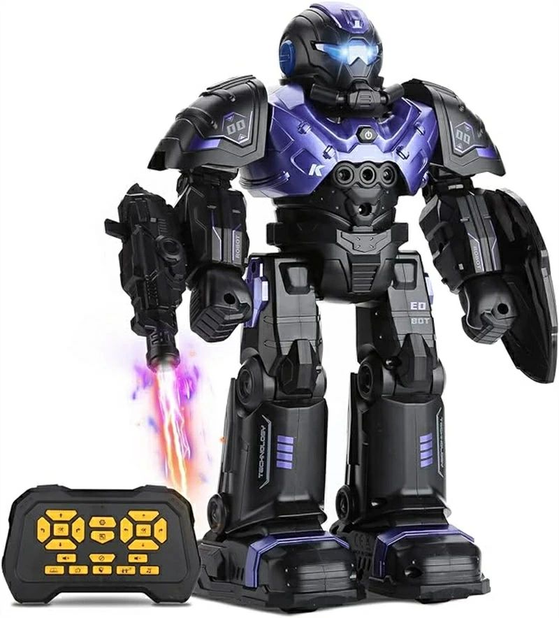 RCロボットおもちゃ 子供用 3 4 5 6 7 8 スマートプログラマブルロボット ジェスチャーセンシング付き リモートコントロールロボット 男の子 女の子 年齢 3 4 5 6 7 8-12 充電式