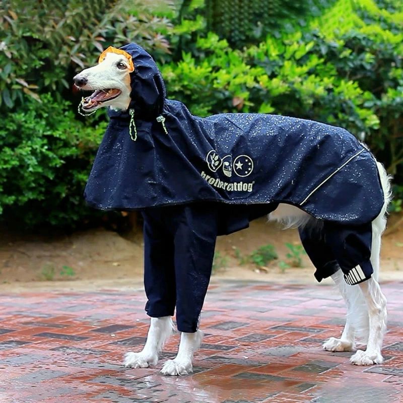 犬 イージー レインコート 中型犬 大型犬 犬用レインコートウェアハーネス レイン...