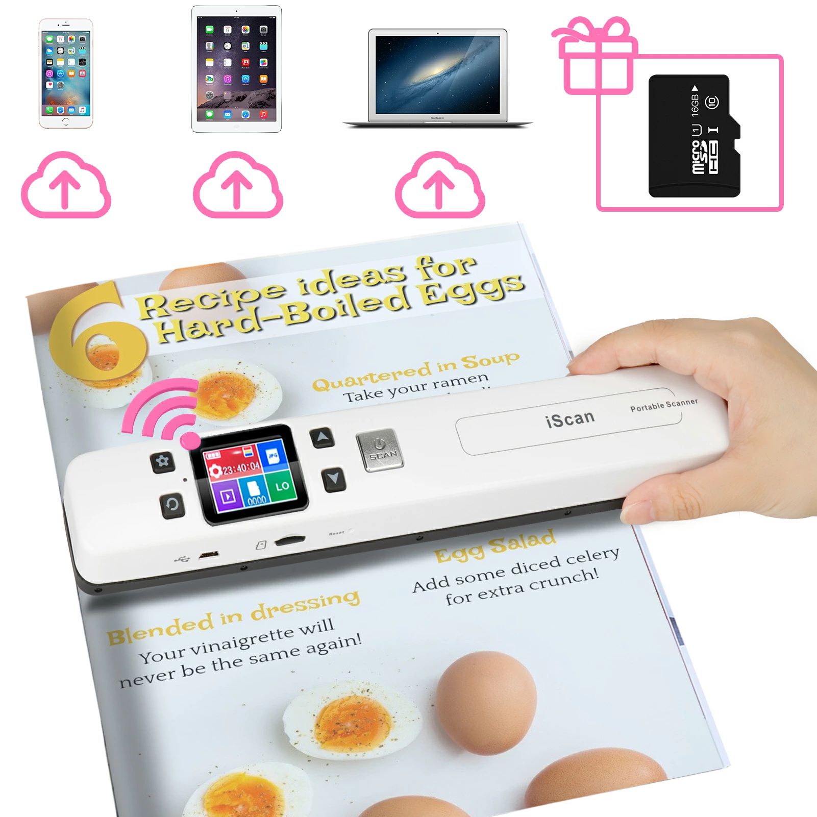 【★期間限定★】ハンディスキャナー wifi ドキュメントスキャナー コンパクト ハンディスキャナー ...