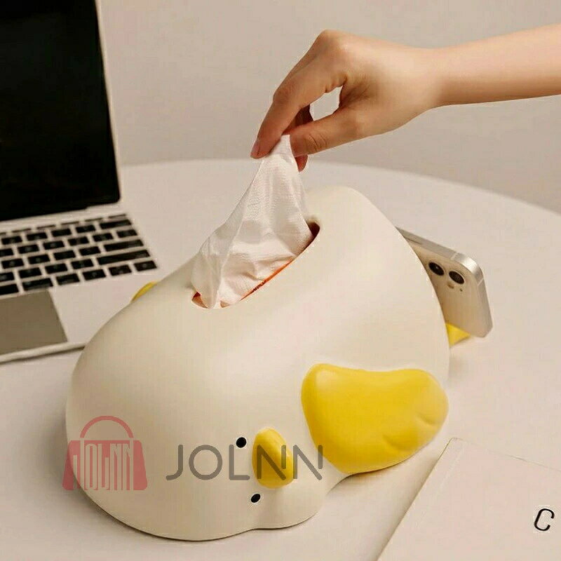 引っ越し祝い スマホスタンド 新築祝い】 【ティッシュカバー 小物入れ 怠けアヒル型 インテリア ペーパーボックス オーナメント ティッシュケース 動物 誕生日 ギフト プレゼント オシャレ ティッシュボックス オブジェ スマホスタンド [3]