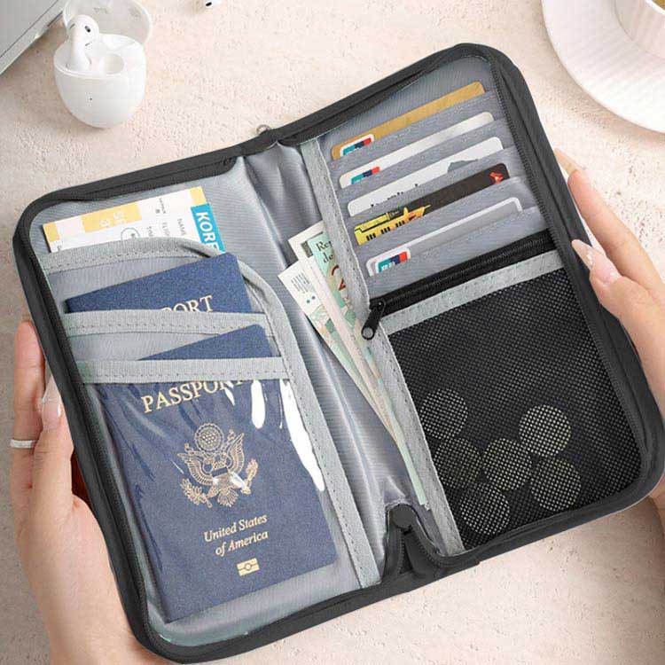 撥水 女性 パスポート入れ パスポートカバー スキミング防止 海外旅行 ストラップ付き セキュリティポーチ RFID パスポートケース 薄型