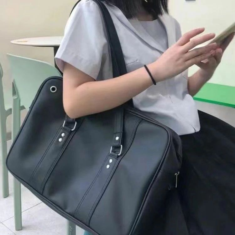 Boston Bags - おしゃれ 通学カバン 韓国 スクバ 軽量 レディース 中学生 通学バッグ ボストンバッグ スクールバッグ 学生カバン 可愛い 女子 無地 大容量 サブバッグ 女子高生 刺? 通学 合皮 学生 高校生 かわいい スクールバック 大容量