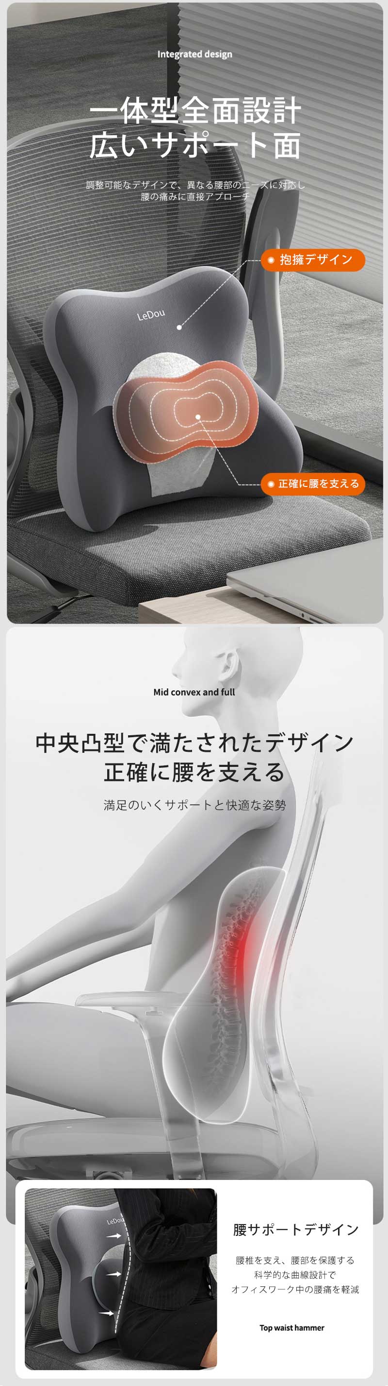 母の日 最新3D ギフト 敬老の日 椅子 オフィス 車用品 ドーナッツ 産後 姿勢矯正 腰痛改善 低反発 骨盤クッション 腰の負担を大 [3]