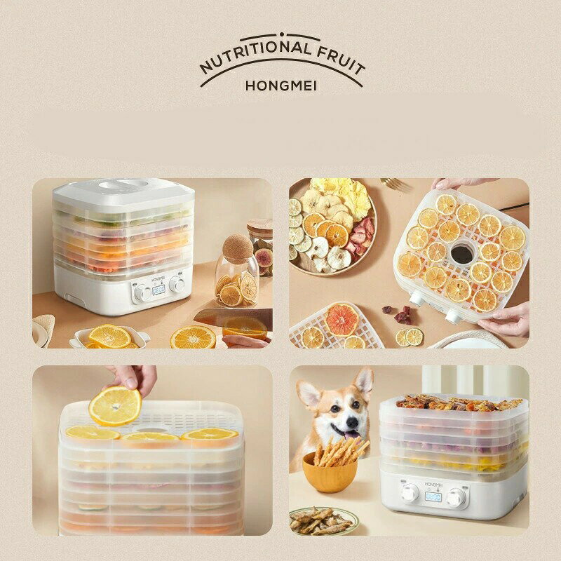 CW storeの食品乾燥機 ドライフルーツメーカー プチカラ フードドライヤー 5層ドライフードメーカー ディハイドレーター 野菜乾燥機 低温乾燥機 ヘルシー 野菜 果物 保存食 間食 低糖 健康 手軽 やつ コンパクト 長期｜アングル2
