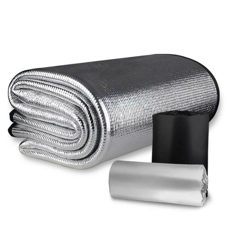 8mm 銀マット 極厚 アルミ断熱シート アルミフィルム ピングシート 両面アルミ 防水 防湿 断熱 （100/150/200/250/300cmx200cm） ピクニックシート キャンプマット レジャーシート 四季適用 防災 車中泊 寝袋マット 収納袋付