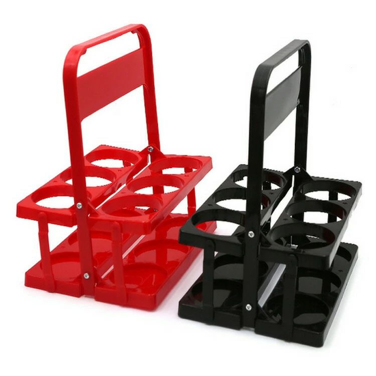 ボトルキャリアー ドリンクホルダー ボトルキャリアー ラック 持ち運び キッチン収納 取っ手付き ボト..