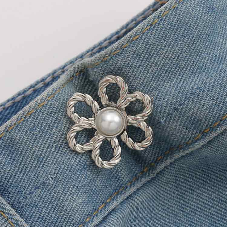 8個セット 縮める アジャスター ウエスト 便利グッズ ウエストバックル 調整 調節 男女兼用 花の ...