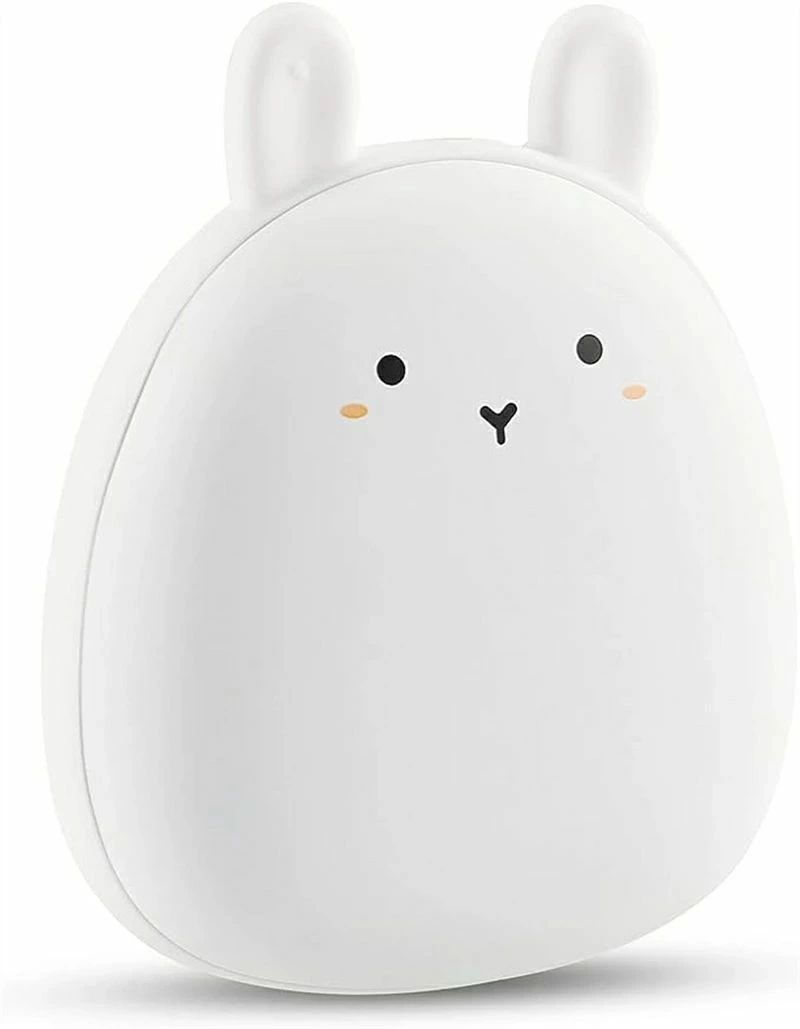 可愛いウサギの形 4000mAh 大容量 電気ハンドウォーマー USB充電式 2面急速発熱 2段階温度調節 3~5時間連続加熱 バッテリー機能付き 軽量 便利 暖手 保温性強い 防寒グッズ 寒さ対策 高速充電 省エネ PSE認証済 プレゼント 贈り物 ギフト 通勤 通学