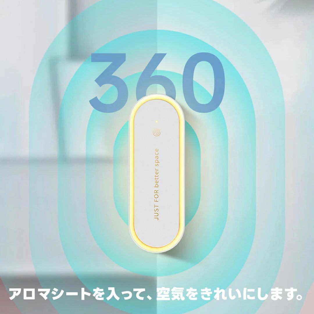 CW storeのナイトライト コンセント LEDライト ミニ 小型 空気清浄機 2IN1 省エネ アロマシート付き 消臭 脱臭 静音 コンパクト 静音設計 常夜灯 ミニ空気清浄機 部屋 トイレ キッチン 寝室 送料無料｜アングル3
