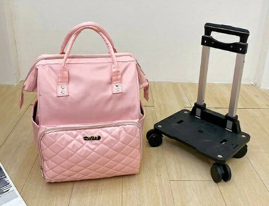 ソフトキャリーバッグリュック リュックになる キャリー 機内持ち込み レディース キャスター付きリュックリュックサック　マザーズバッグ 短期旅行カバン