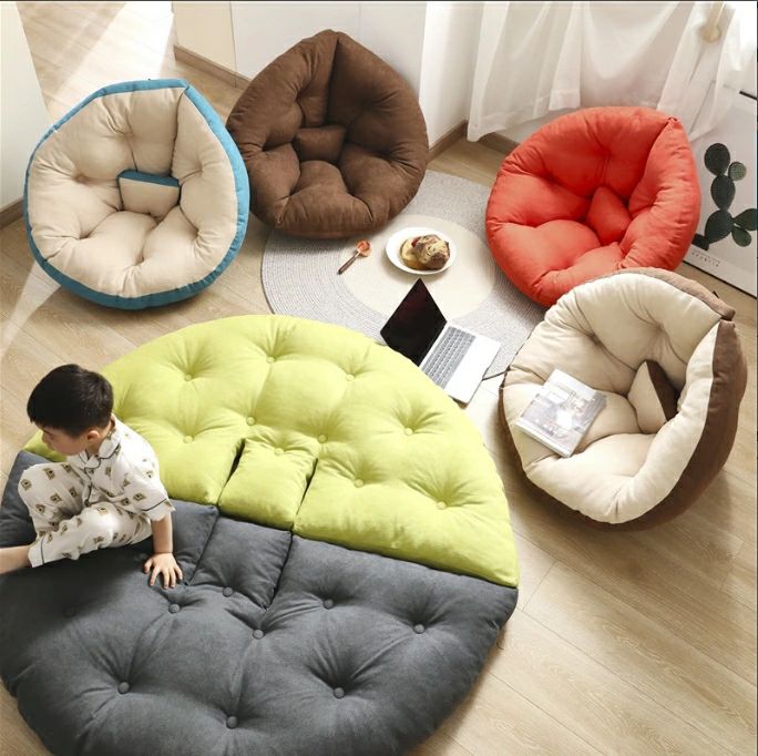 Separate Sofas - フロアチェア　折りたたみ 座椅子　座いす　ミニソファー　座布団 子供　一人掛け　一人用　フロアソファ　軽量　コンパクト　おしゃれ　シンプル　2way　150*80cm