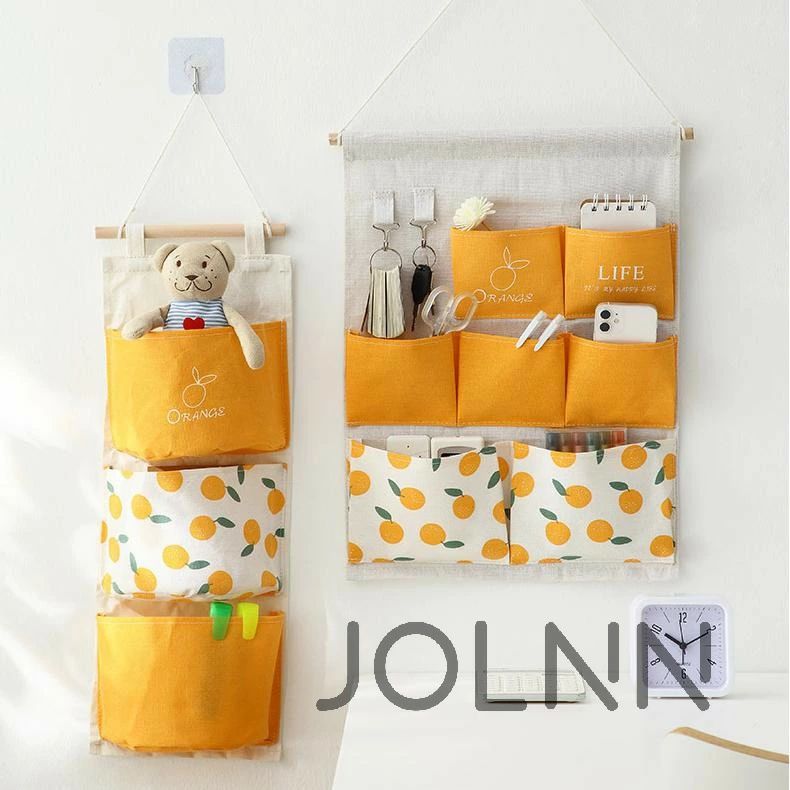 省スペース 壁面装飾 シンプル 収納ポケット 綿麻製 壁掛け 吊り下げ収納 送料無料 吊り下げラック インテリア ウォールポケット 子供部屋 リビング 壁面収納 2点セット 化粧品 生活 玄関 7ポッケト+3ポッケト 小物入れ