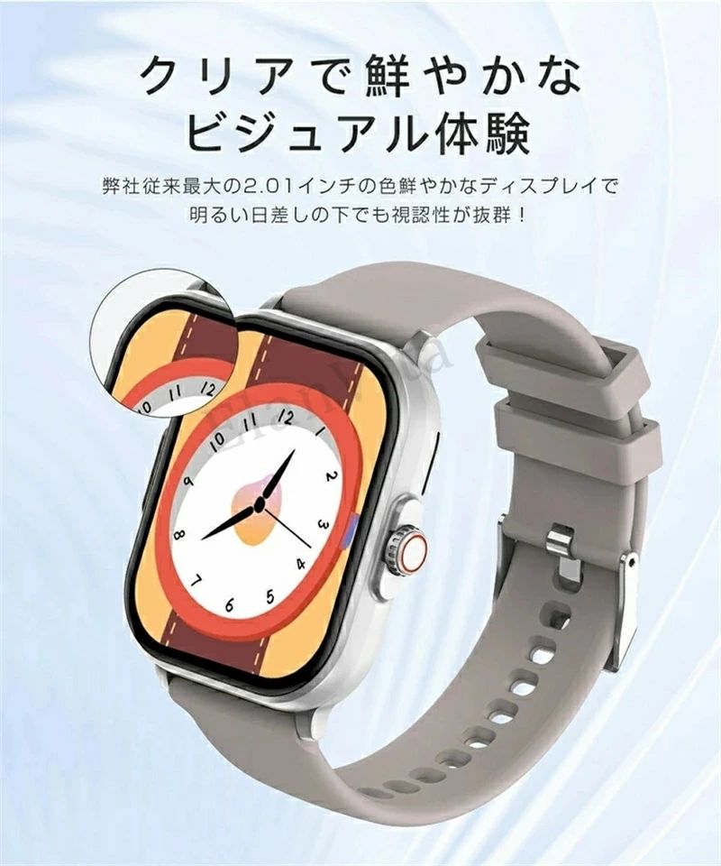 CW storeのスマートウォッチ レディース メンズ 通話機能 腕時計 スマートブレスレット 日本語 ios android モニター SNS LINE 着信 通知 音楽再生 IP67防水 クリスマス プレゼント｜アングル2