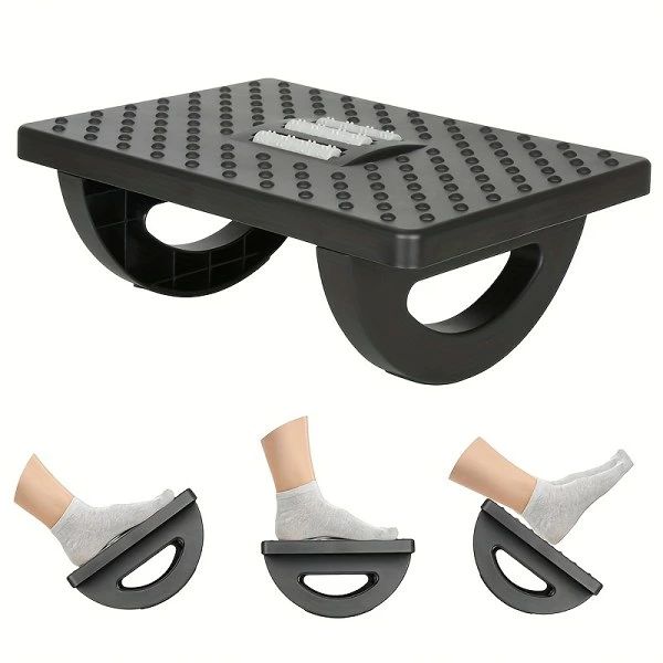 - 人間工学に基づいたオフィスフットレスト1個 デスク下フットレスト、フットマッサージフットスタンド..