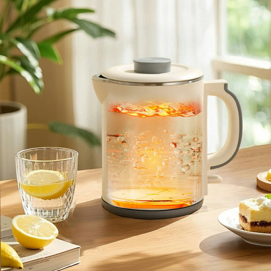 【2026年新登場】電気ケトル 電気ポット 湯沸かし器 1000ml 大容量 内外二重構造 ...