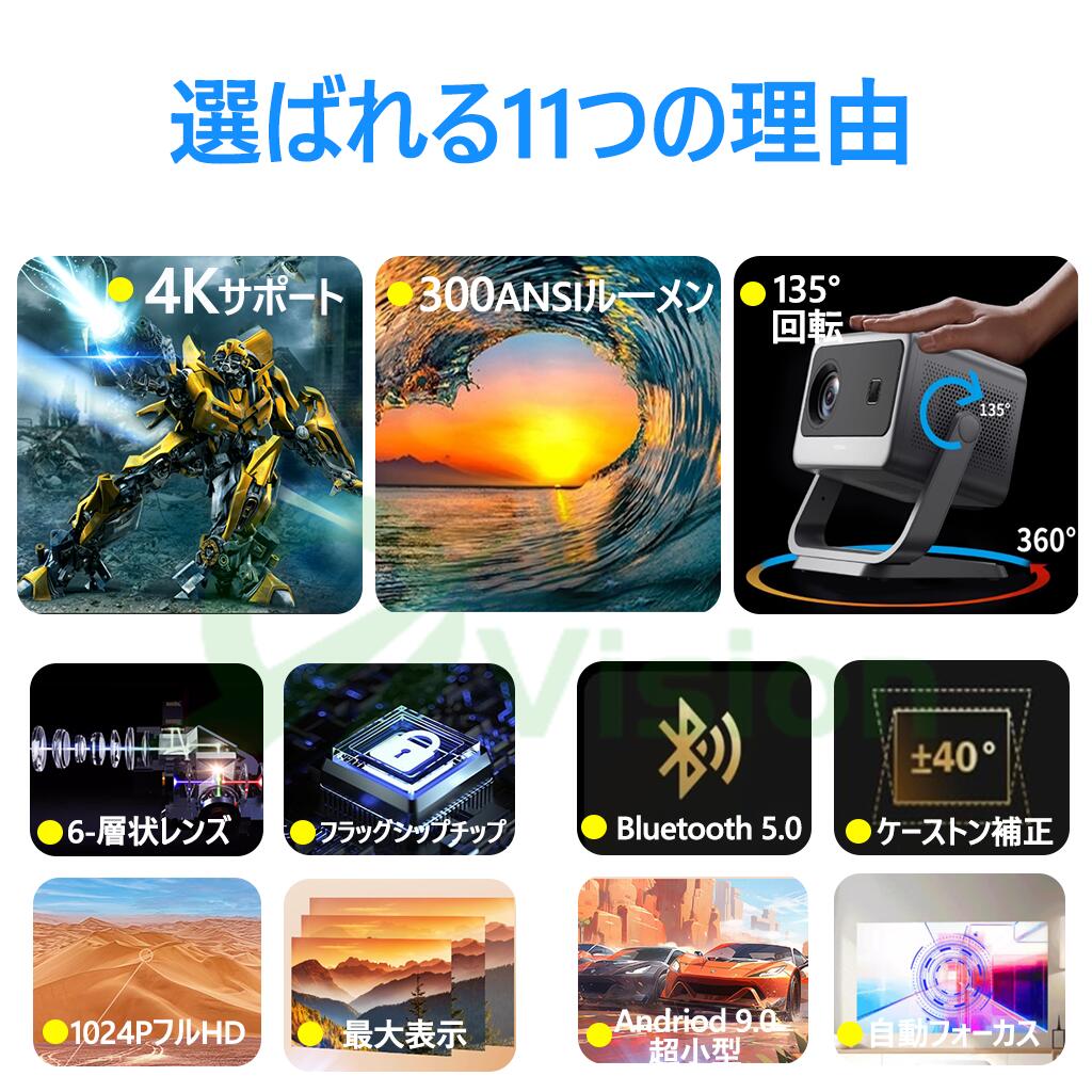【2026年新登場】プロジェクター 家庭用 天...の紹介画像3