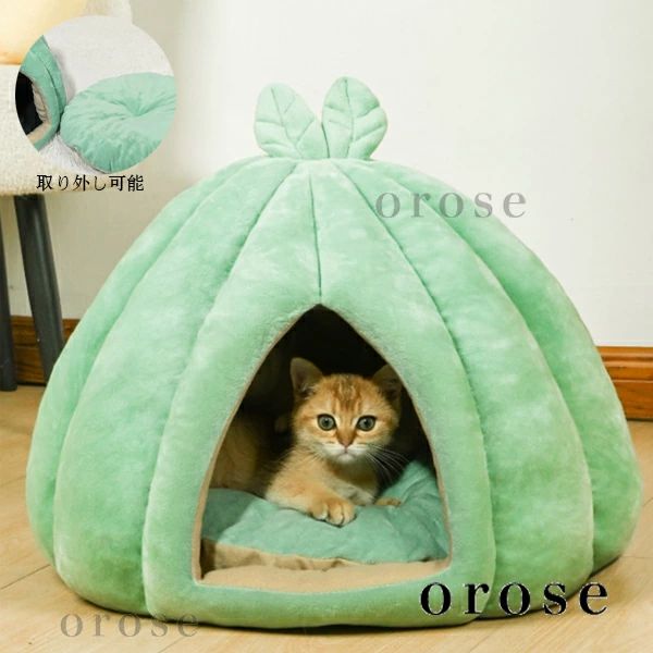 ペット用品 ネコ ペットグッズ イヌ 暖かい巣 ドーム型 冬用 ふわふわ ペットハウス ぐっすり眠れる か..