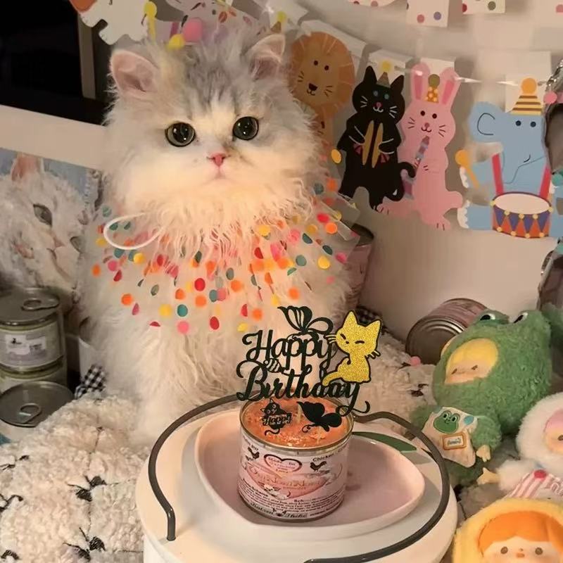 犬 飾り 飾り付け パーティーセット スタイ 【2点セット】 誕生日セット グッズ バースデー バルーン お祝い 猫 ペット用 帽子 誕生日