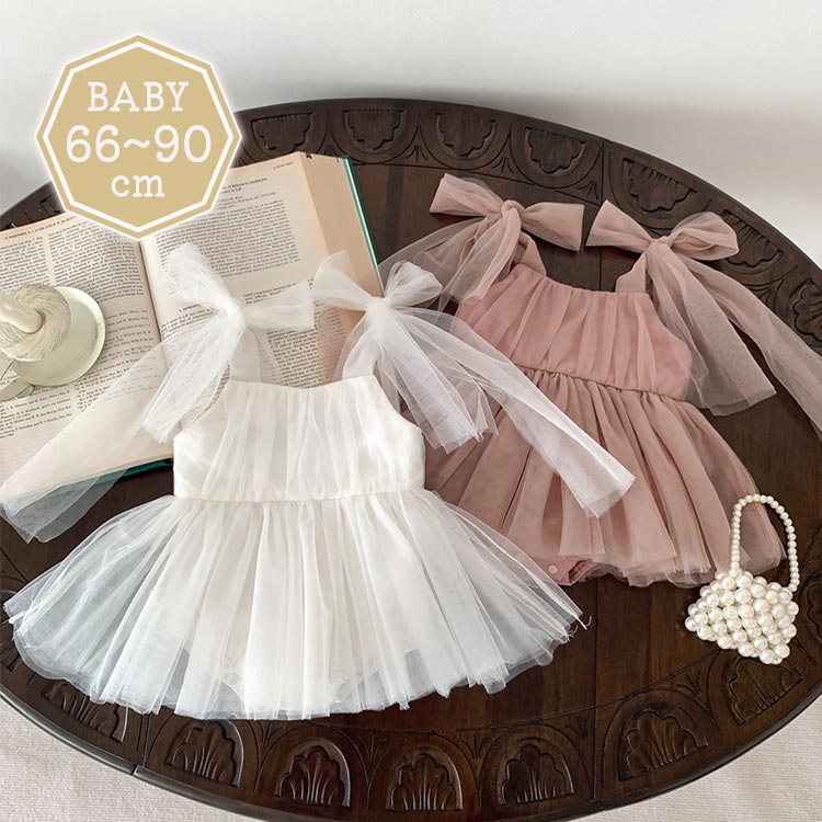 春 夏服 ロンパース セレモニードレス ベビー お宮参り お食い初め ワンピース 73 記念写真 結婚式 1歳..