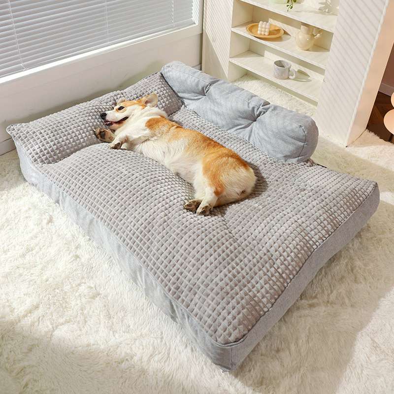 グッズ 犬用 暖かい オールシーズン クッション 犬用ベッド ペット 冬用 スクエア...