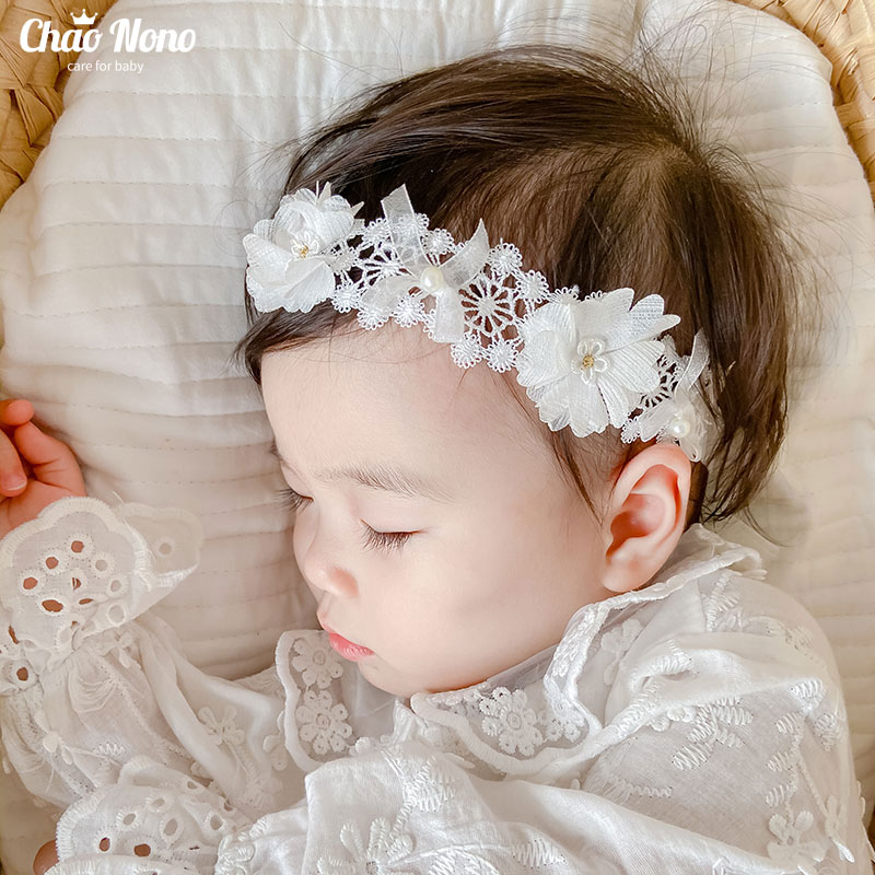 CW storeの【送料無料】ベビー ヘアバンド ヘアアクセサリー 赤ちゃん 髪飾り ベビー バースデー おしゃれベビー用ヘアバンド ヘアバンド 新生児 出産祝い 髪飾り 和装 内祝い 入園祝い 女の子 コスチューム 100日祝いお食い初め キッズハーフバースデー 子供 初節句　手作り｜アングル3