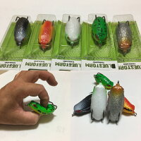 送料無料フロッグルアーカエルバス釣り雷魚蛙釣り餌トップウォーター雷魚釣り雷ガエル疑似餌ソフトルアーセット5個入り