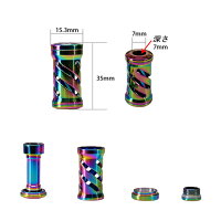 【送料無料】アブ/ダイワ/シマノ用多彩系カスタムリールハンドルノブ2個セット代引き送料別【500円】、沖縄県・離島代引き一律【2000円】