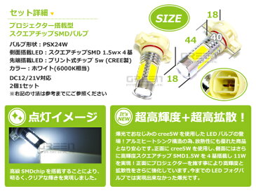 送料無料 LEDフォグランプ バルブ 11w LED PSX24W 新型 86 BRZ新型 86 BRZ フォグランプに★炸裂 ホワイト 白 LEDフォグランプ LEDフォグライト