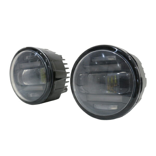 純正交換用 デイライト付き LED フォグランプ ★ モコ MG22S レッド 赤 日産 フォグ ライト ユニット