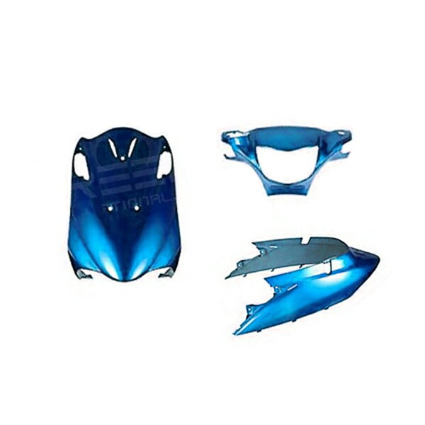 バイク用 外装セット アドレスV125/G ブルー 外装3点セット バイクカバー カウル フロント プロテクト ガード 傷防止 プロテクター オートバイ 外装 カウリングセット 純正 ボディに装着 フルセットも取扱い有
