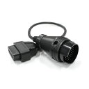 メール便送料無料 ベンツ 汎用 38ピン → 16ピン OBD2変換アダプタ OBD2 診断機 変換ケーブル 変換コネクター カプラー コード 配線 検査 メン...